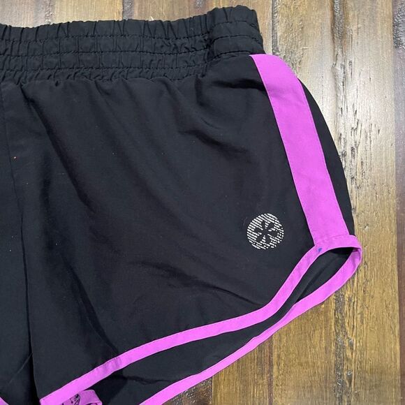 Old Navy Track Shorts Black Hot Pink - Picture 3 of 6
